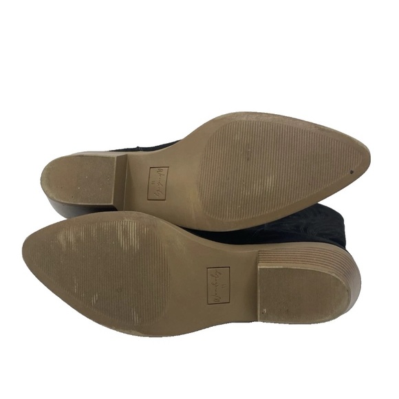 Women Black Pointed Toe Suede WONDERLY Cowgirl Boots​ 11 - Picture 5 of 5